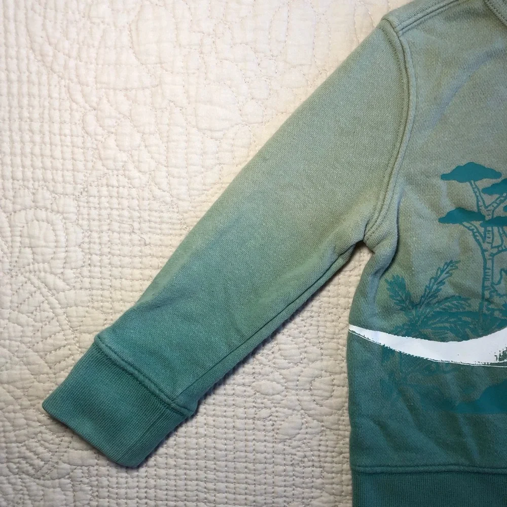 GAP Toddler Green Ombre Dinosaur “Reach for the sky” Sweatshirt Size 18 months